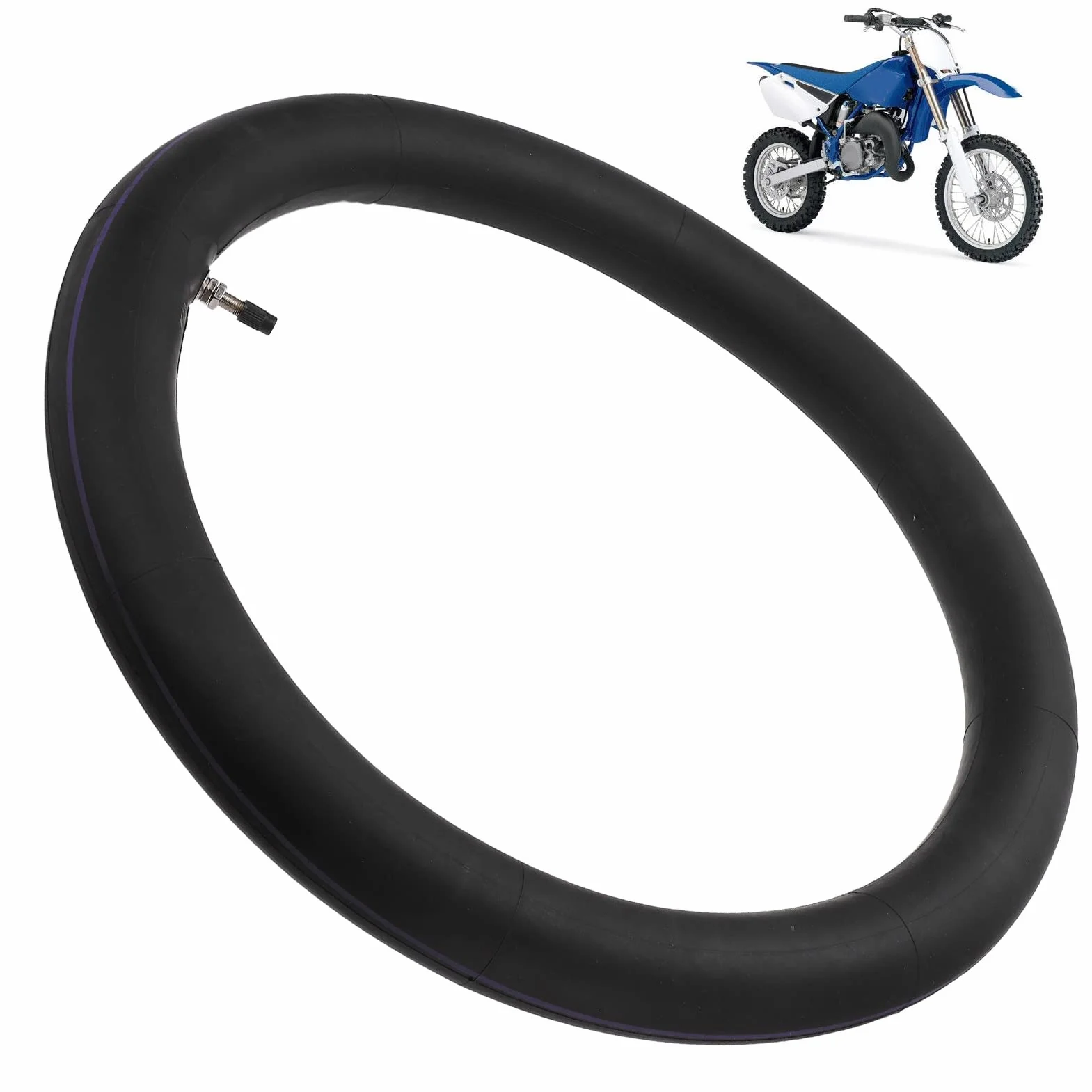 2.50‑17 Dętka motocyklowa, dętka 17 cali Stabilna struktura wewnętrzna Silna elastyczność Guma do motocykli 140 cm3 do motocykli 125 cm3