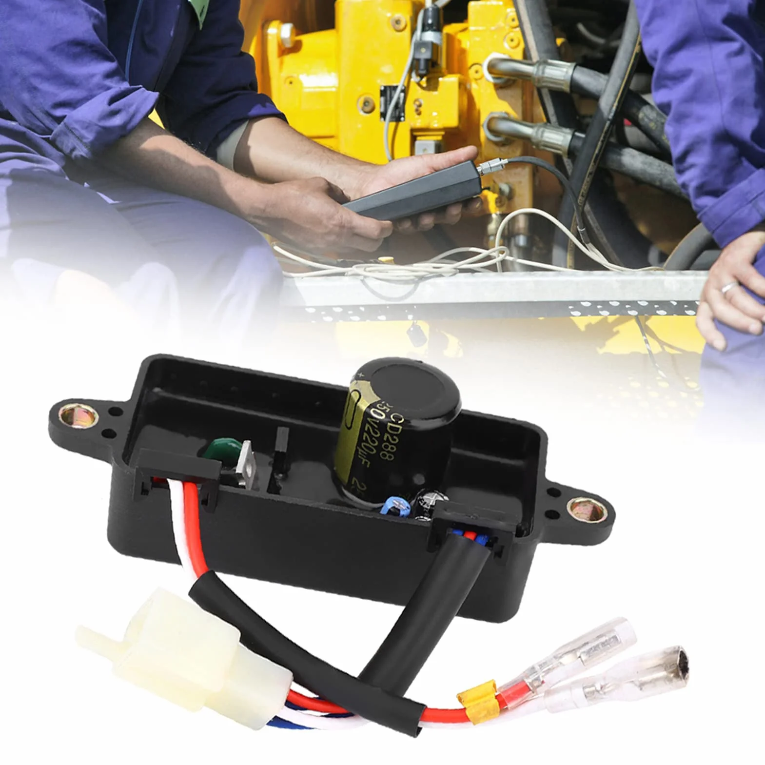 2.8KW Generator Jednofazowy, Regulator Napięcia Stabilizator Części Zamiennych Regulator, Automatyczny Prostownik AVR Jednofazowy Prostownik Części, Odpowiedni do Generatorów 1-3KW