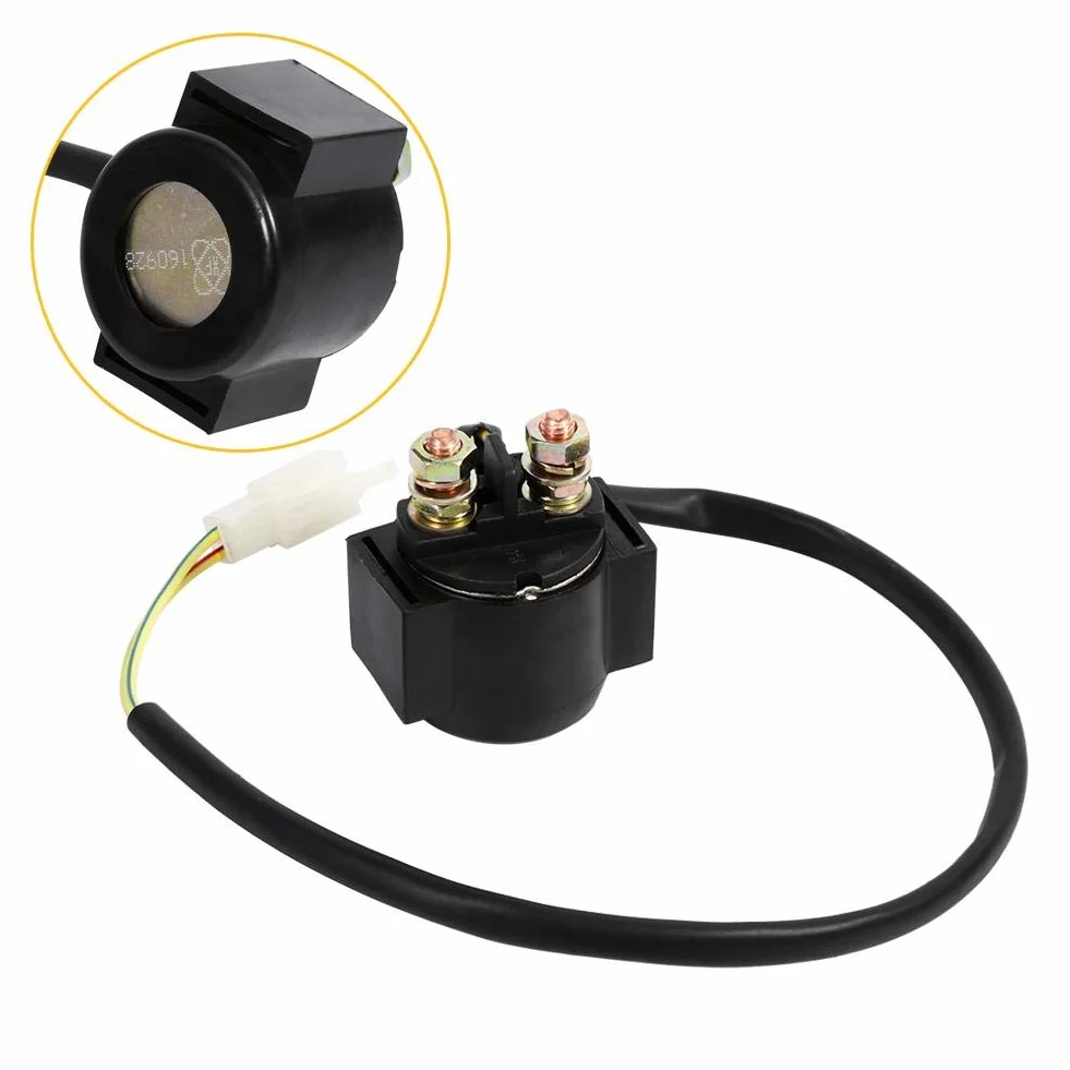 Przekaźnik rozrusznika,125cc solenoid-KIMISS 12 V przekaźnik elektromagnetyczny rozrusznika silnika przekaźnik rozrusznika elektromagnetyczny dla chińskiego skutera ATV 50cc 125cc 150cc 250cc