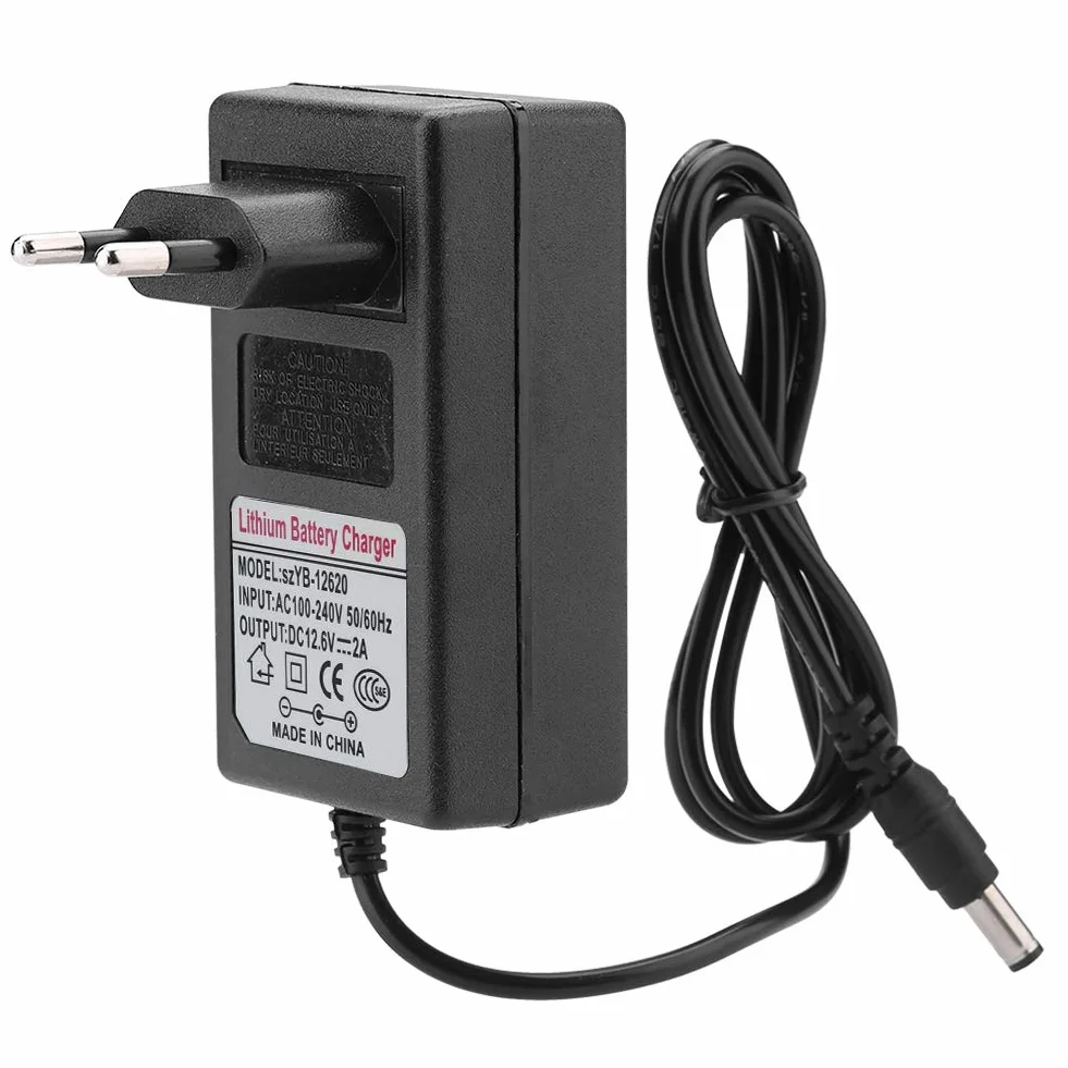Amonida DC 12,6 V 2A Adapter do Zasilania energią elektryczną do Akumulatora Litowo-jonowego Sto Szeroko Stosowany w Reflektorach Samochody Zabawkowe Stabilność Samochodu i