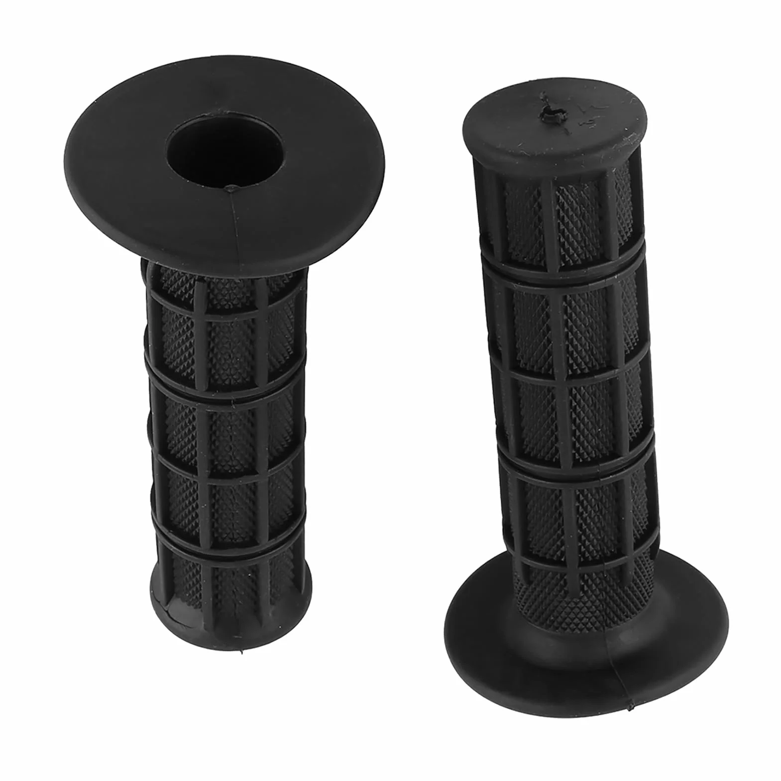 Uchwyty na kierownicę motocyklową, 22 mm, 7/8 cala, uniwersalne, antypoślizgowe, silikonowe uchwyty motocyklowe, 1 para (czarne)