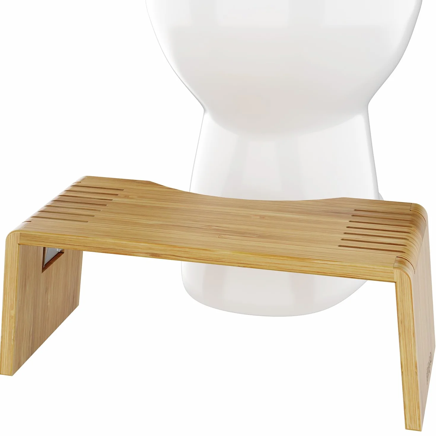 Squatty Potty Oslo SP-BAMBOO-OSLO Składany Taboret Toaleta 7-Cali Brązowy