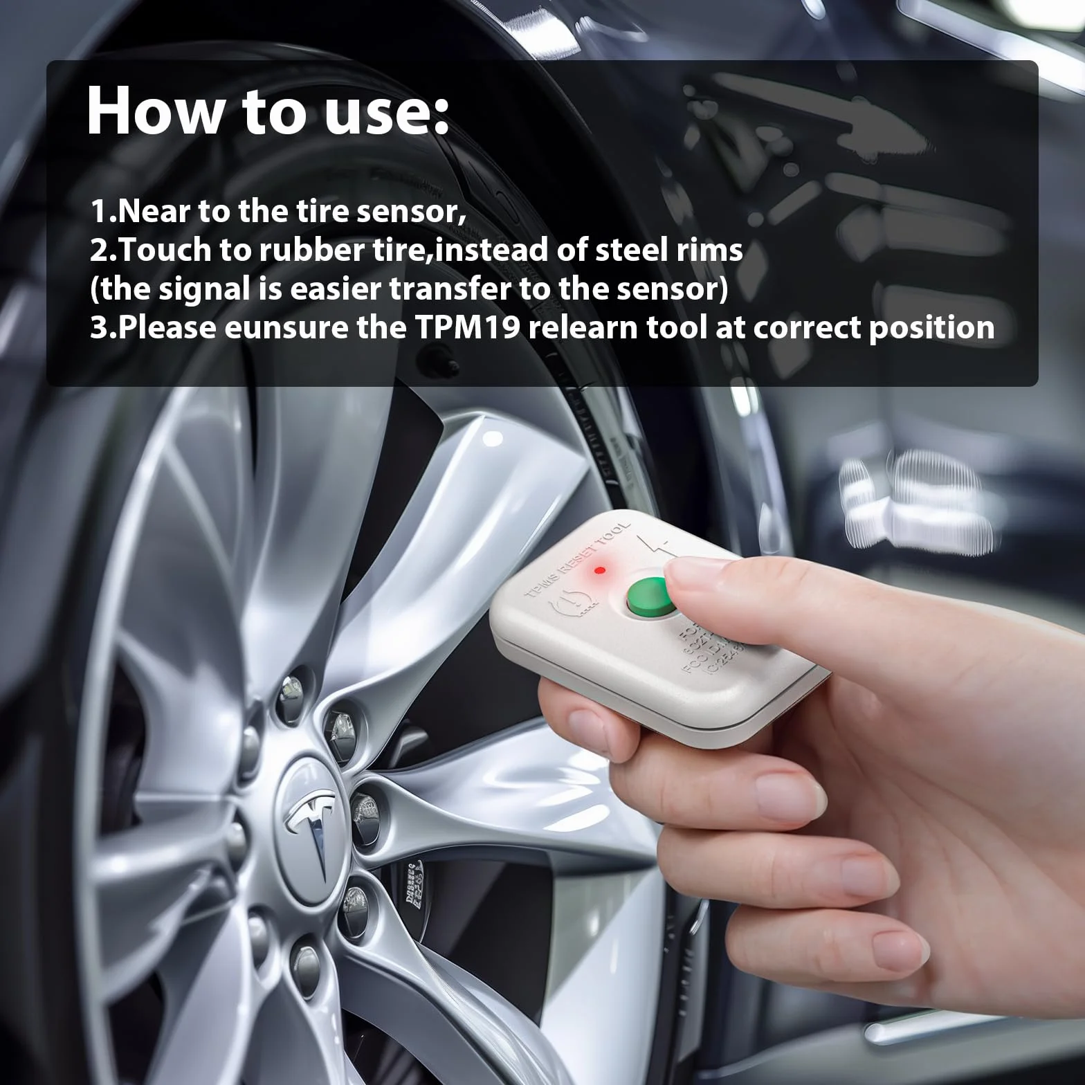 VXDAS Narzędzie do resetowania TPMS, narzędzie treningowe do programowania TPMS ciśnienia w oponach czujnik resetowania nadajnik TPMS19 2020 Edition (8C2Z-1A203-A)
