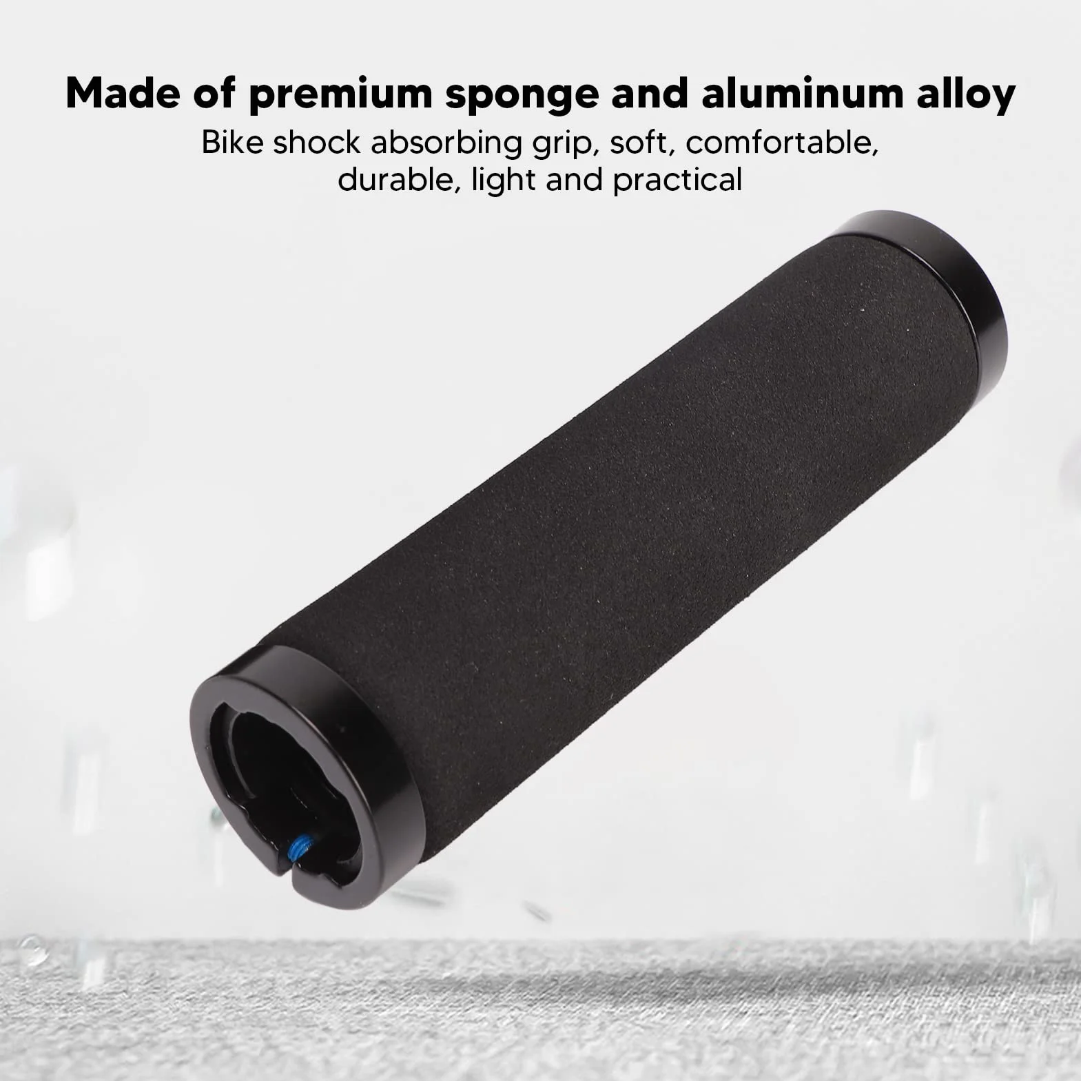Uchwyty Rowerowe, Aluminiowa Podwójna Blokada Antypoślizgowa Amortyzacja Uchwyty Kierownicy Rowerowej Ergonomiczny Wygodny Uchwyt Rowerowy Gąbka Uchwyty do BMX, Mountain, MTB,