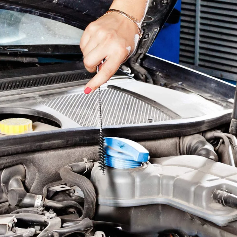 Ejoyous Gaźniki Carbon Dirt Jet Cleaner, Igły do ​​czyszczenia ze Stali Nierdzewnej Szczotki Zestaw Narzędzi do Motocykla Motorower Spawacz Carb (10 ściegów + 5 pędzli + igły bluebox)