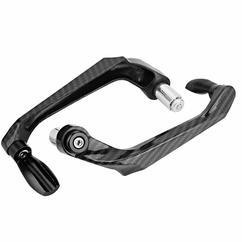 KIMISS Ochronka do kierownicy motocyklowej 7/8 cala uniwersalna, stop aluminium, czarna - osłona hamulca