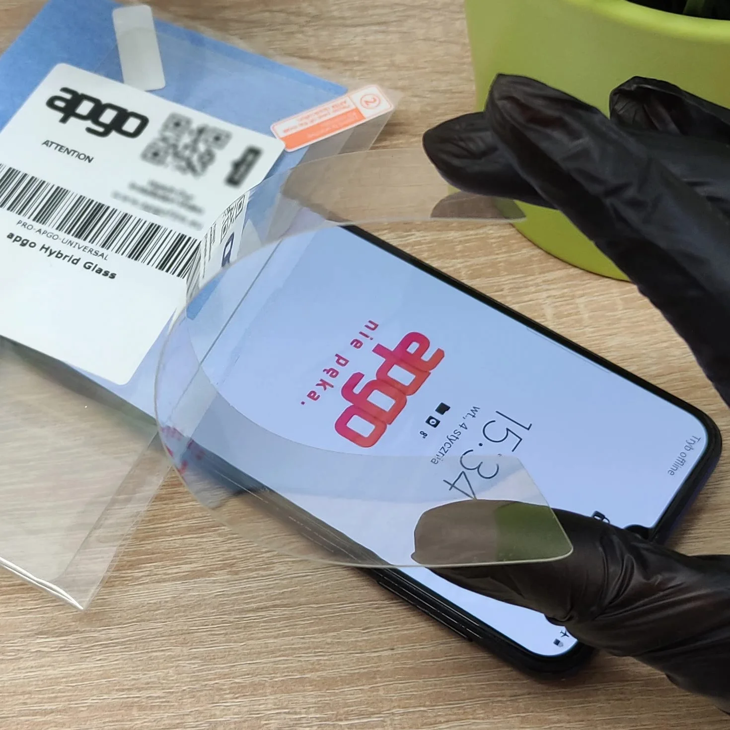 apgo Hybrid Glass 9H Screen Protector dla BMW R 1300 GS Adventure from 2024, szkło hybrydowe 9H, zamiennik hartowanego