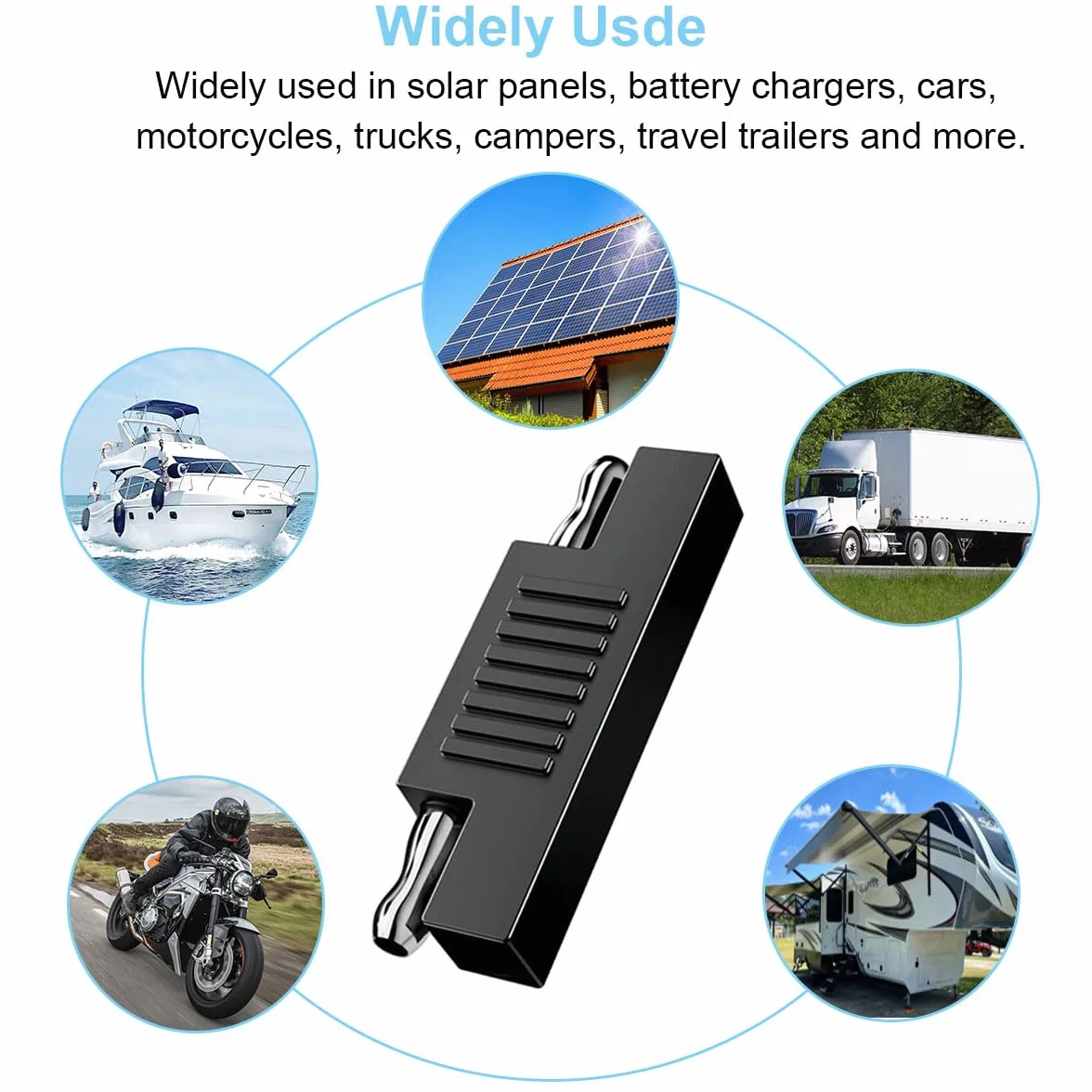 6 sztuk SAE Polarity Reverse Adapter Złącze SAE do SAE Polarity Reverse Quick Disconnect Cable Plug Adapter do kabla przedłużającego SAE, panel słoneczny, samochód, motocykl, Travel Trailer