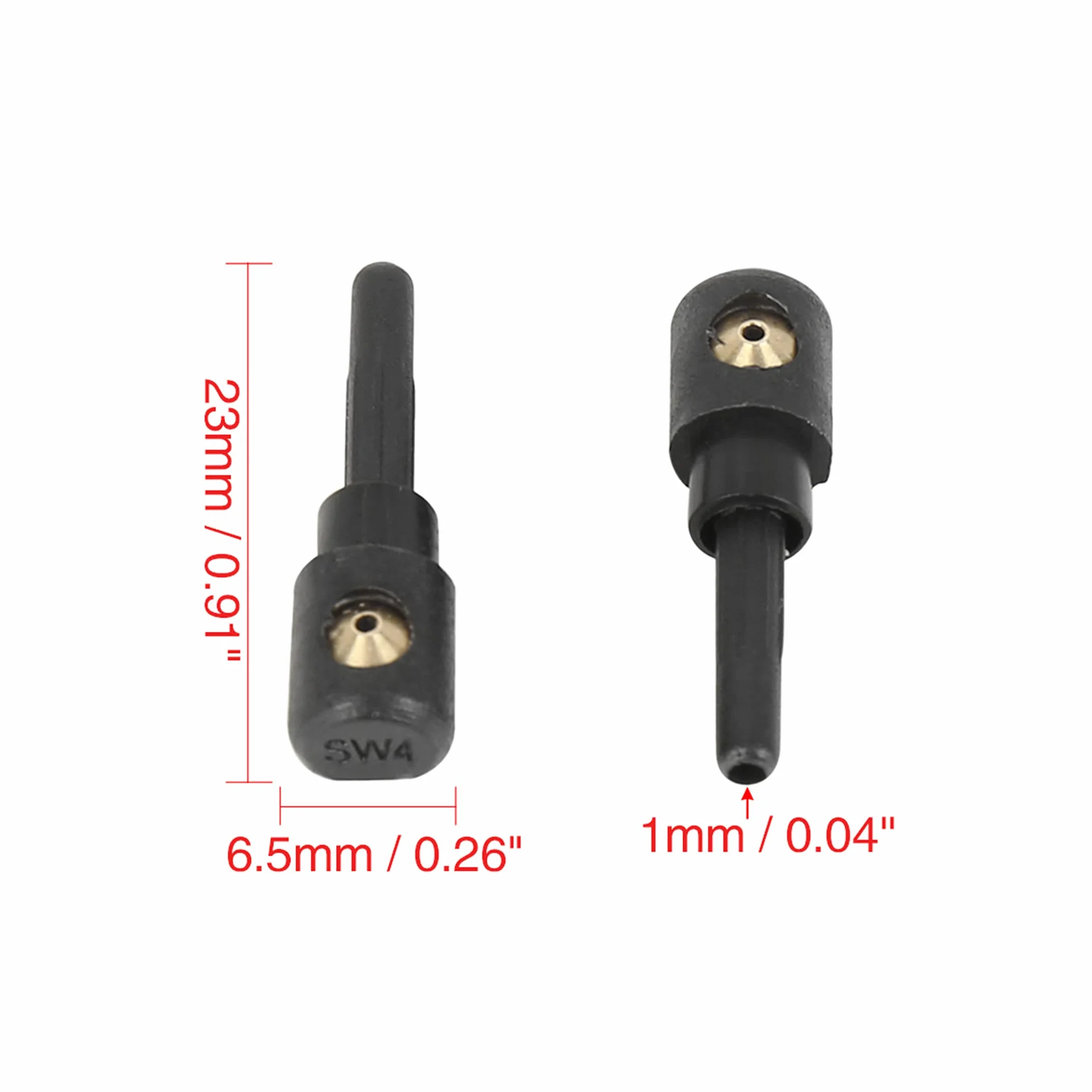 X AUTOHAUX 2 szt. 3B9955985A dysza spryskiwacza do tylnej szyby, dysza natryskowa 1 otwór do samochodu VW do Audi, Skoda do Seat