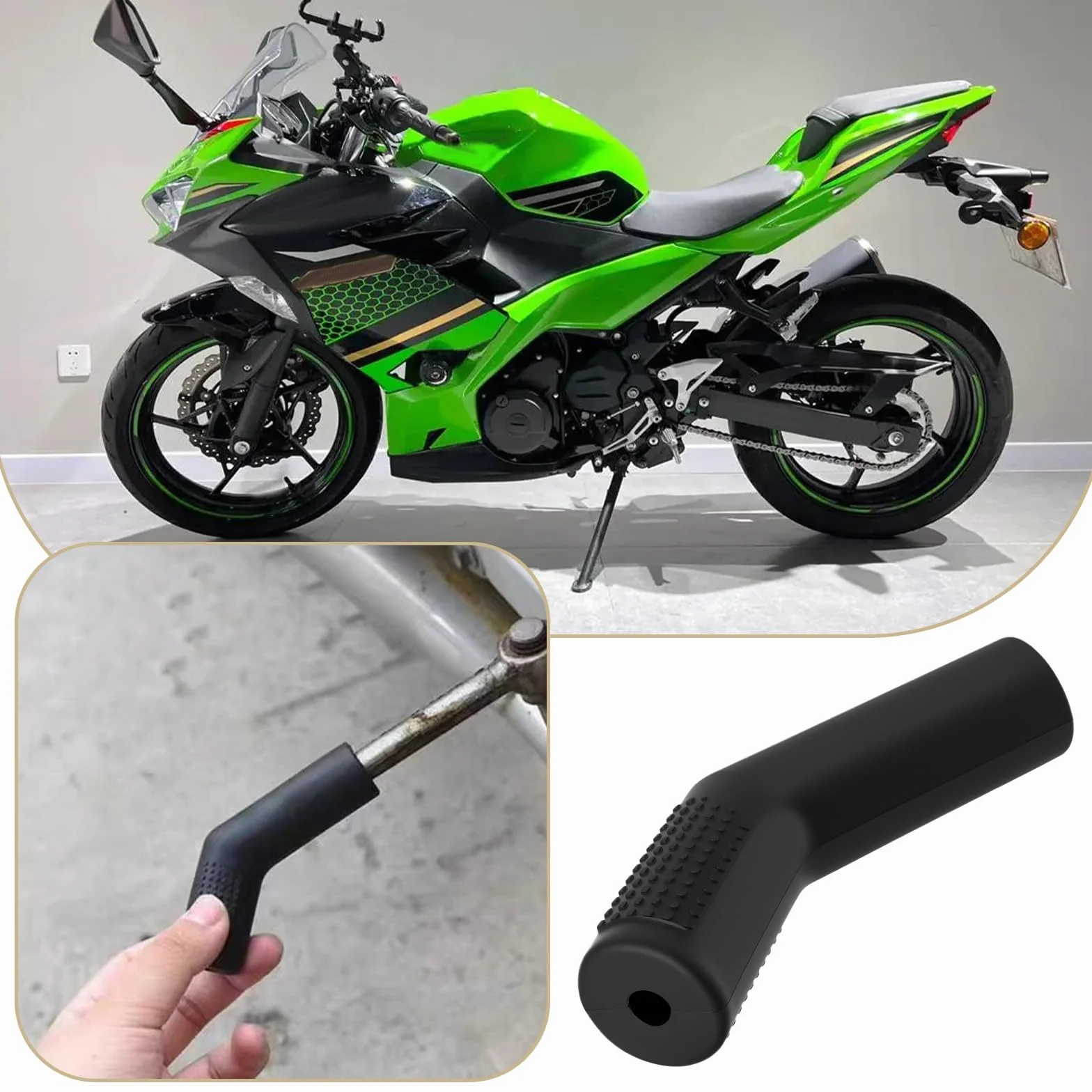 OTOTEC Gumowa dźwignia zmiany biegów motocykla, osłona zmiany biegów, osłona dźwigni zmiany biegów, osłona do większości rowerów sportowych, rowerów ulicznych, motocykli terenowych, ATV, czarne