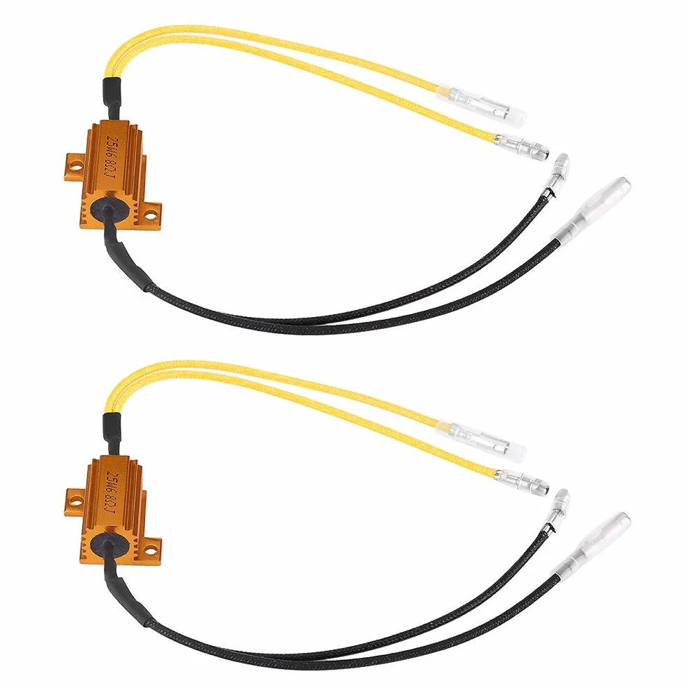 Rezystor LED, 25 W 6,8 ΩJ motocykl LED kierunkowskaz światła opornik obciążenia naprawa błędów kontroler Flash