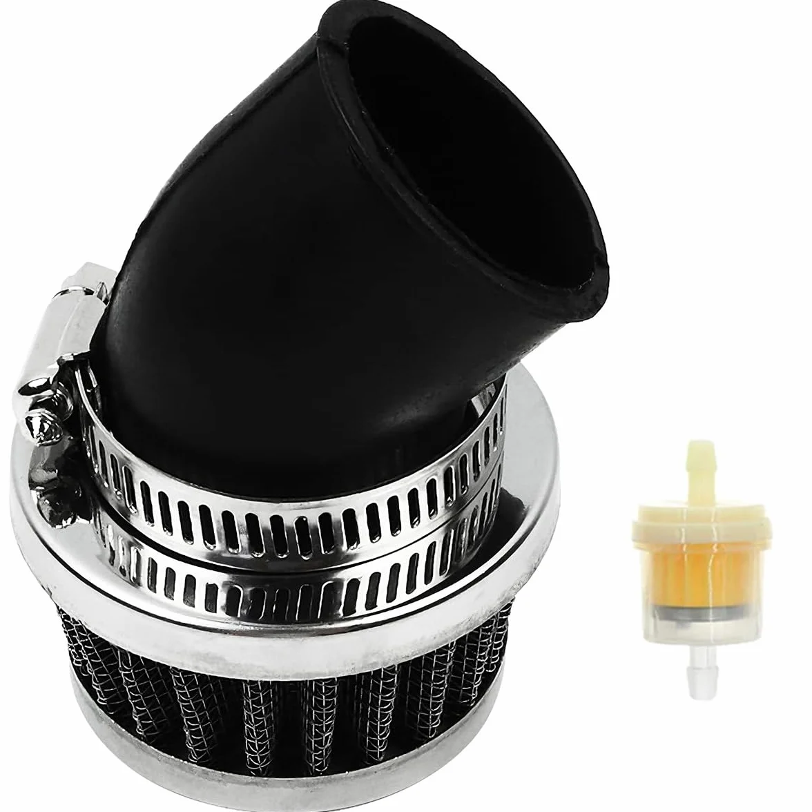 35mm 50cc filtr powietrza do 50cc 70cc 90cc 110cc 125cc dla chińskiego dla Tao Tao dla Coolster dla Apollo dla Kazuma dla Sunl ATV Quad 4-kołowy gokart Dirt Bike Pocket Bike Dune Buggy