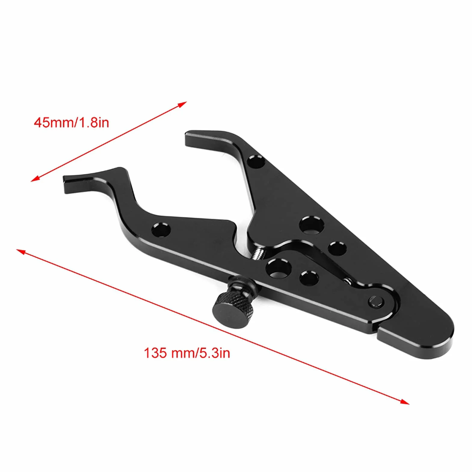 135*45mm Uniwersalny Tempomat Motocyklowy, Tempomat Motocyklowy Asystent Przepustnicy, Kierownica Motocykla Narzędzie Wspomagające Sterowanie Zaciskiem Przepustnicy dla Większości Motocykli Sportowych