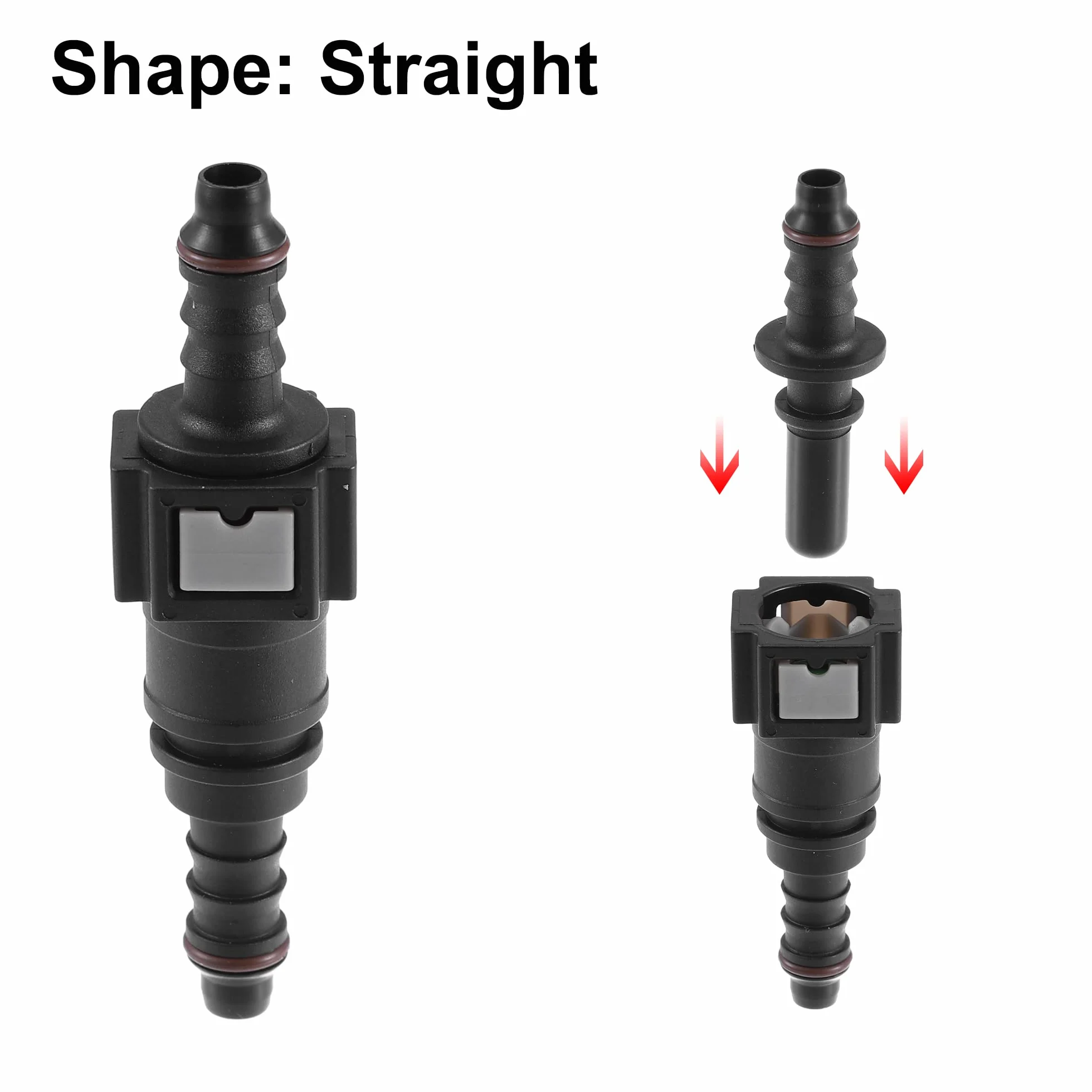 ABSOPRO 7.89mm do 8mm Prosto Samochód Paliwa Szybkie Złączka Złączka 2 Zestawy