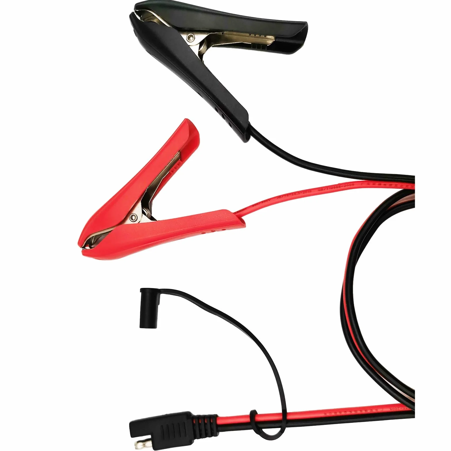 [Zaktualizowana wersja] Kabel przedłużający SAE, zacisk krokodylkowy 3,2 stopy, kabel zasilający 16 AWG, zaciski akumulatora, złącze SAE, zasilacz, kabel pomocniczy do szybkiego ładowania