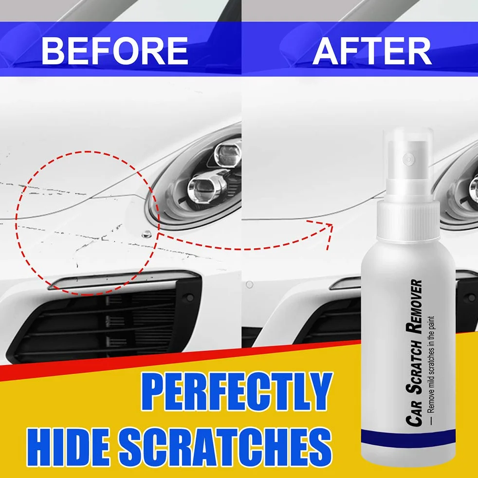 Środek do Usuwania zarysowań Samochodów Nano Spray, Usuwa Zadrapania Dzięki Nanotechnologii, Uszczelniona Powłoka Premium do Wszystkich Samochodów, łatwy w Użyciu, Wysoka (C)