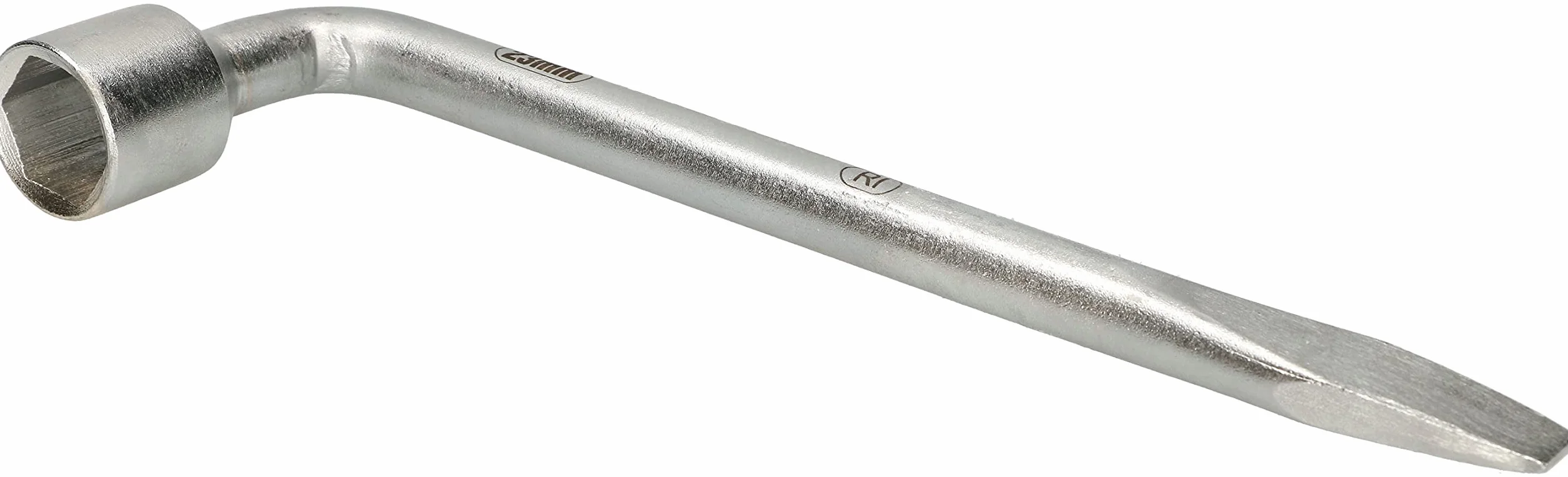 KOTARBAU® Klucz do kół samochodowych wygięty 23 mm ze stali węglowej chromowany