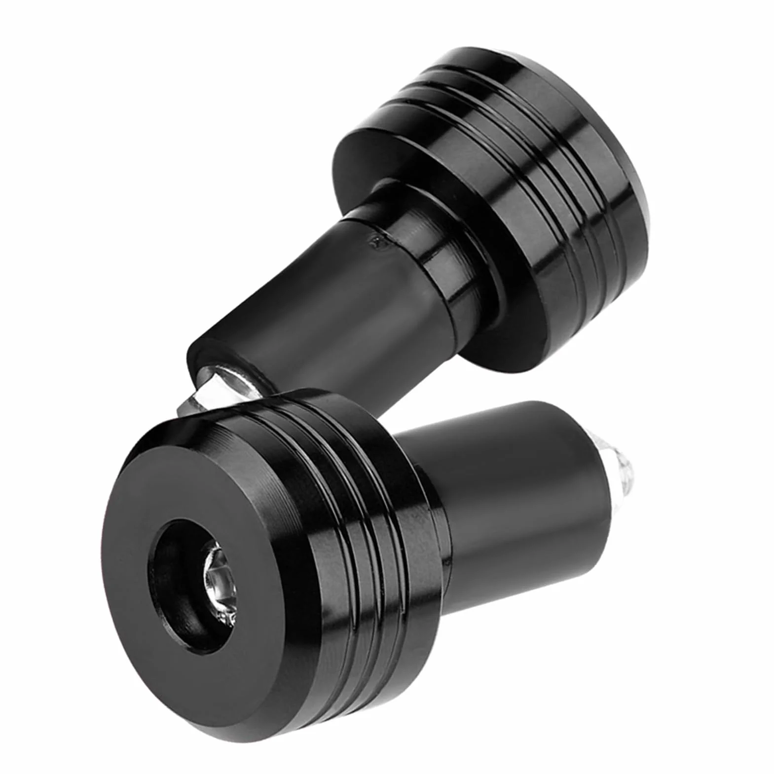 Akozon Stylowe, Uniwersalne Aluminiowe Obciążniki na kierownicę Motocykla o średnicy 22 Mm — poprawiają kontrolę Wibracji i estetykę w Kolorze Czerwonym (BLACK)