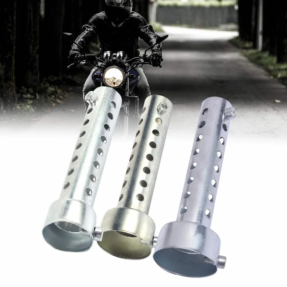 Tłumik motocyklowy DB Killer uniwersalny tłumik do motocykli DB Killer tłumik, wkładka do ścianki akustycznej, kolor srebrny (42 mm)