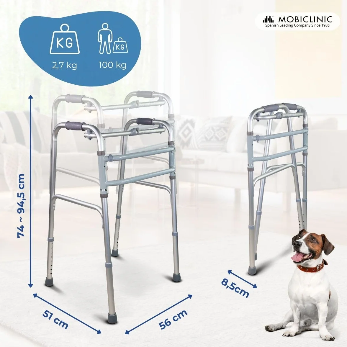 Mobiclinic Mezquita Chodzik Składany Aluminium