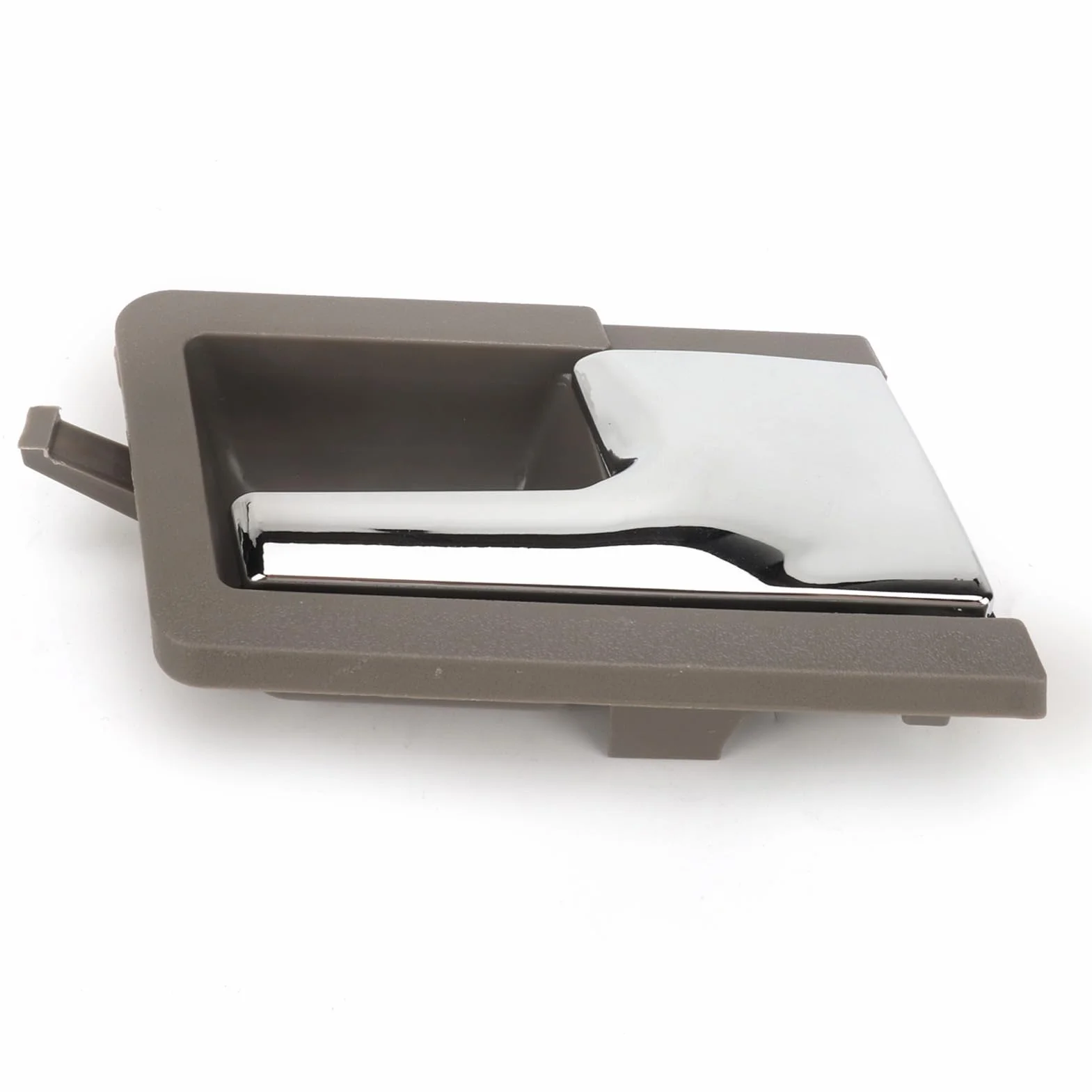 Ausla Wewnętrzna Klamka do Drzwi Samochodowych ABS Metalowa Klamka do Drzwi Samochodowych Szara Podstawa Platerowany Uchwyt Holowania Łatwa Instalacja Ergonomiczny Uchwyt Pasuje T4 IV 1990 2003 Po