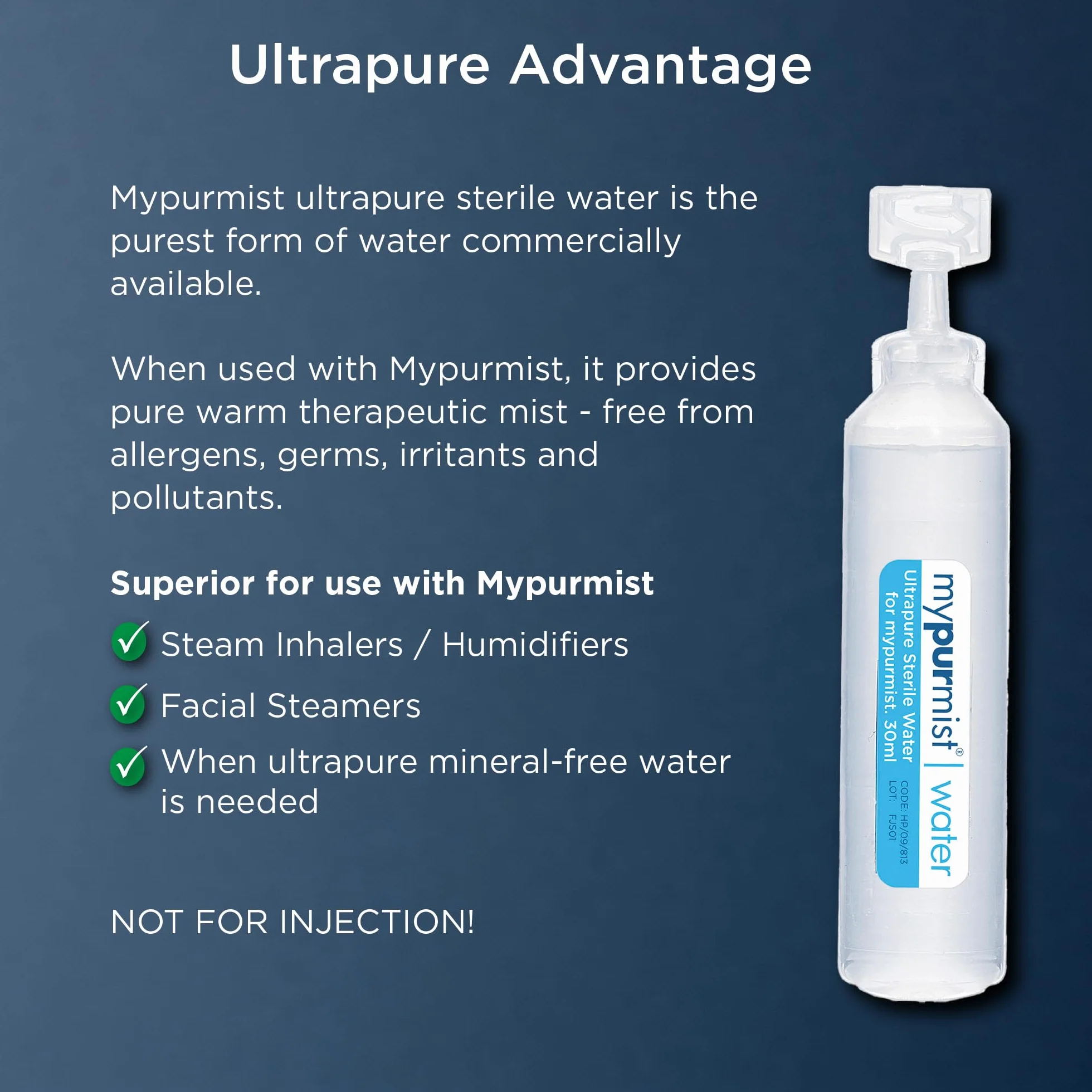 Mypurmist Ultraczysta woda destylowana 30 ml