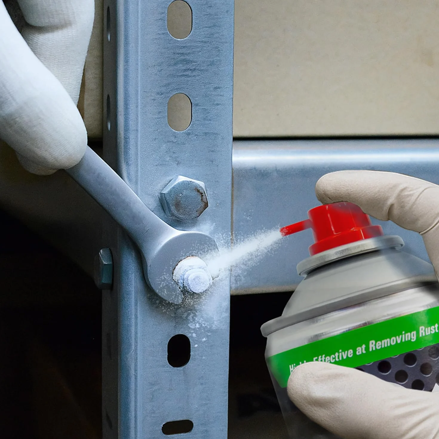AABCOOLING Rust Off Ice 1x 500ml - Szybki odrdzewiacz z efektem zamrażania -40°C, Usuwa rdzę, Luzuje zapieczone śruby i nakrętki, Inhibitor rdzy, Neutralizator rdzy, Środek antykorozyjny w spray-u