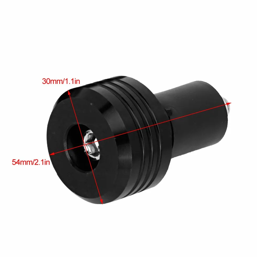 Uchwyty na kierownicę, uchwyty na kierownicę motocyklową Aluminiowe wtyczki Moto Slider Akcesoria (czarny)
