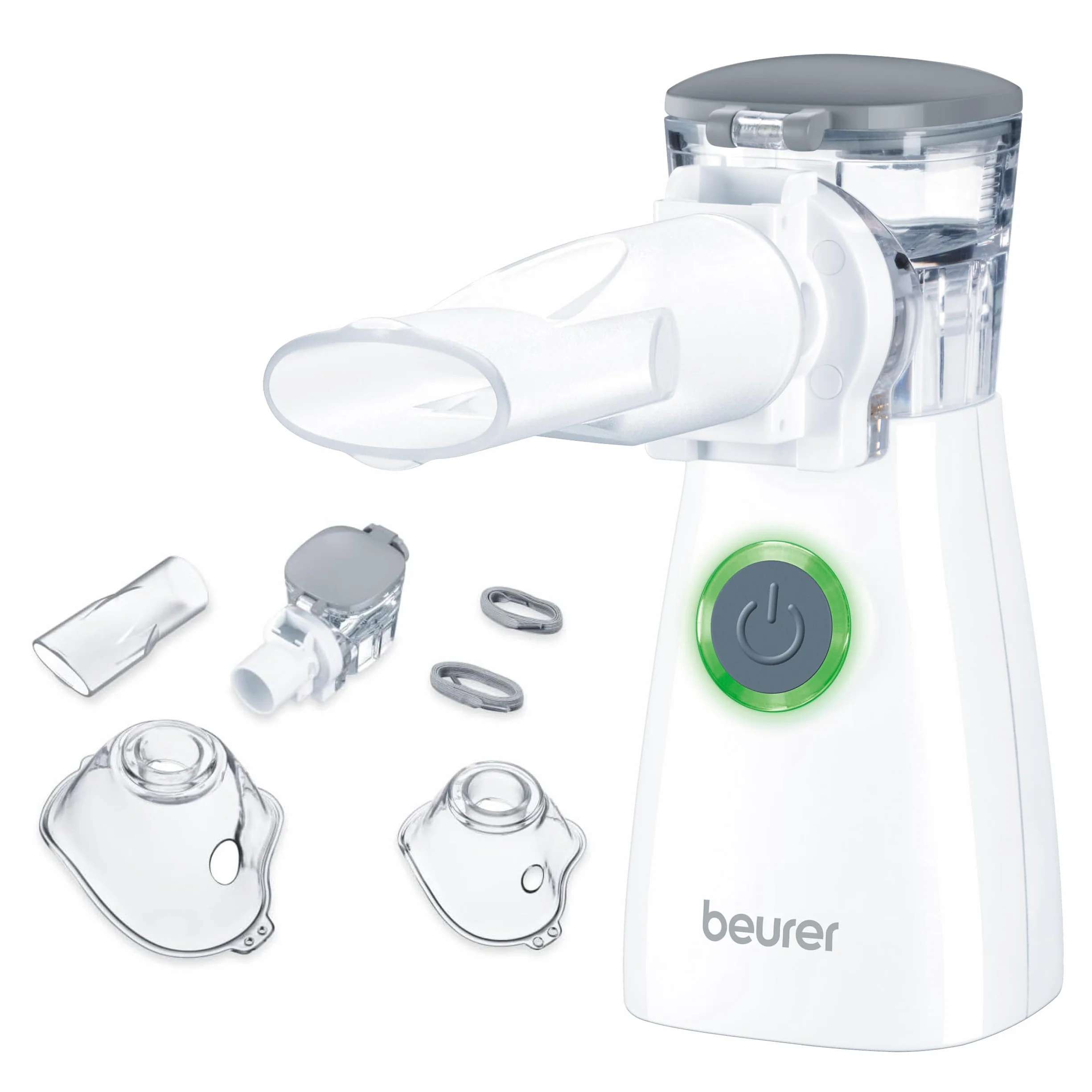 Beurer IH 57 inhalator z membraną oscylacyjną, przenośny nebulizator z akumulatorem