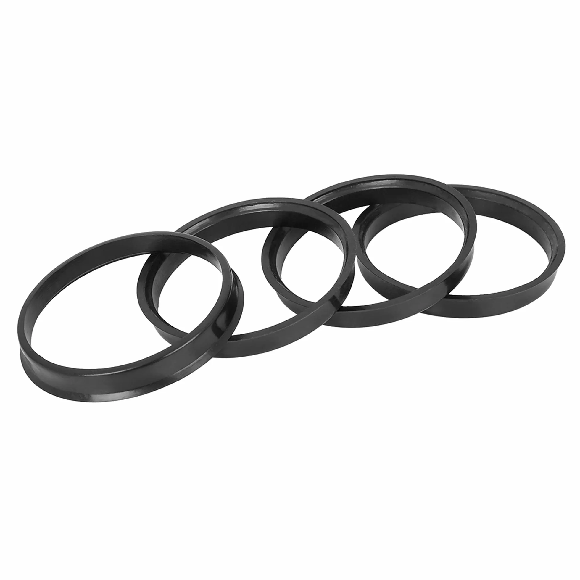 X AUTOHAUX 4 szt. piasty kół z tworzywa sztucznego, pierścienie centrujące do piasty koła 72,6-67,1 mm, czarne