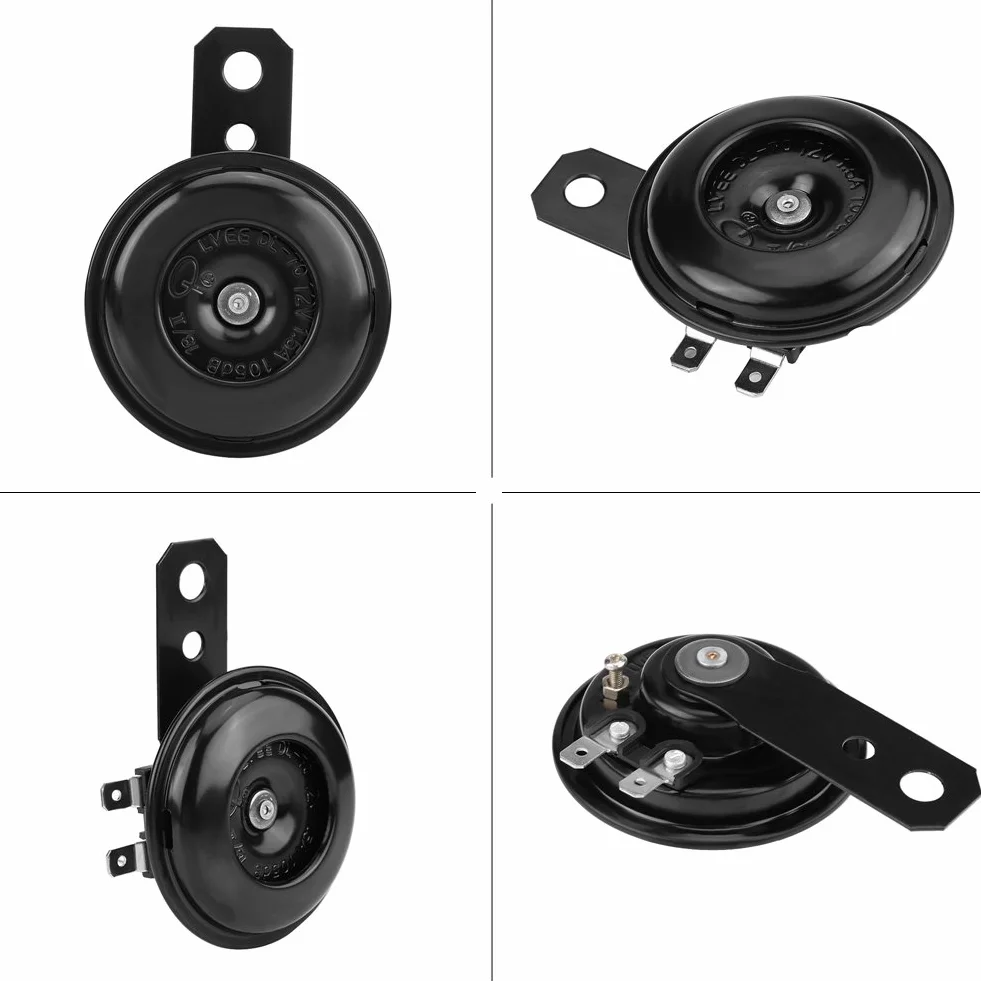 Róg motocyklowy, Fydun Universal Motorcycle Round Speaker Wodoodporny elektryczny róg do skutera Motorower Dirt Bike