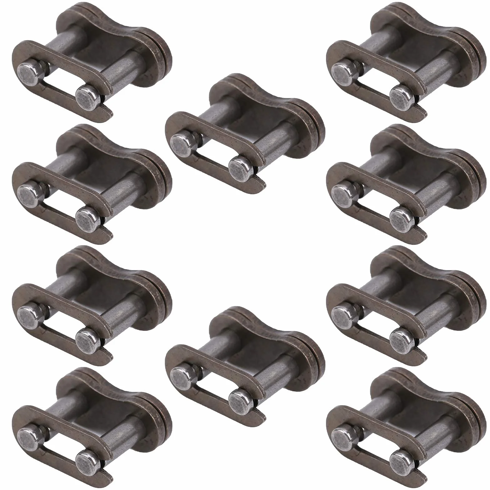 10 sztuk ogniw głównych łańcucha rowerowego, ogniwa łączące łańcuch rolkowy 25H Chain Master Link o wysokiej wytrzymałości