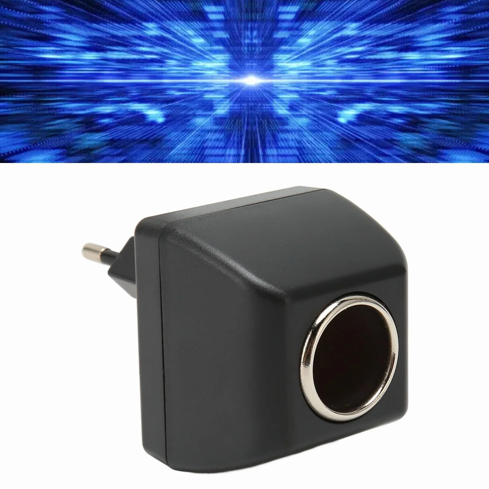 Konwerter AC na DC, 110 do 220 V 12 V Gniazdo Zapalniczki Samochodowej Zasilacz ze Wskaźnikiem LED, AC DC Adapter Zasilacza Transformator do Odkurzacza Samochodowego, Lodówka