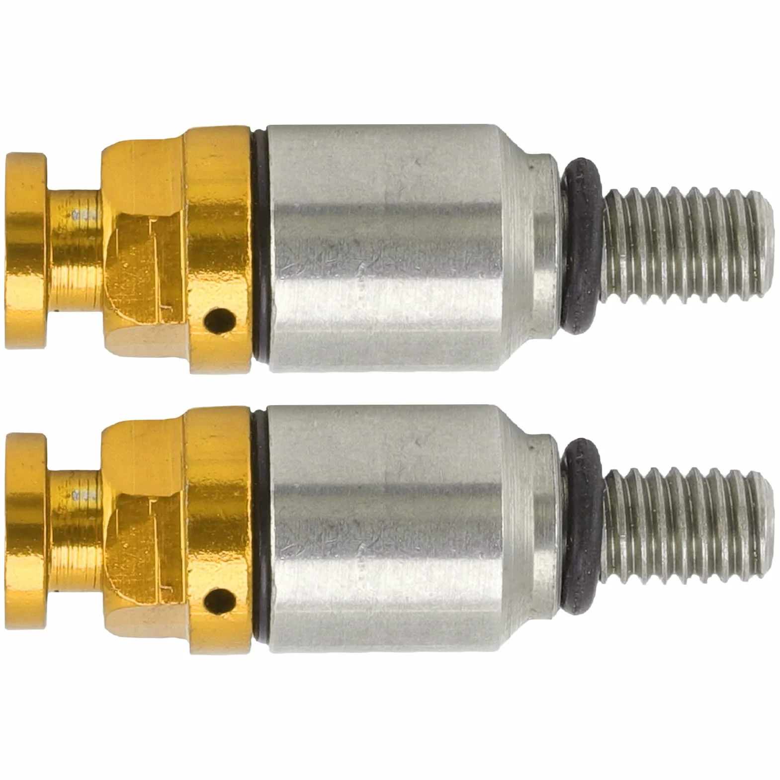 Zawór Nadmiarowy Odpowietrznika Widelca, 2 Szt. M5x0.8 ze Stopu Aluminium Widelec Odpowietrznik Powietrza Wymiana Zaworu Nadmiarowego dla CRF150R CR125R CR250R CRF250R(Żółty)