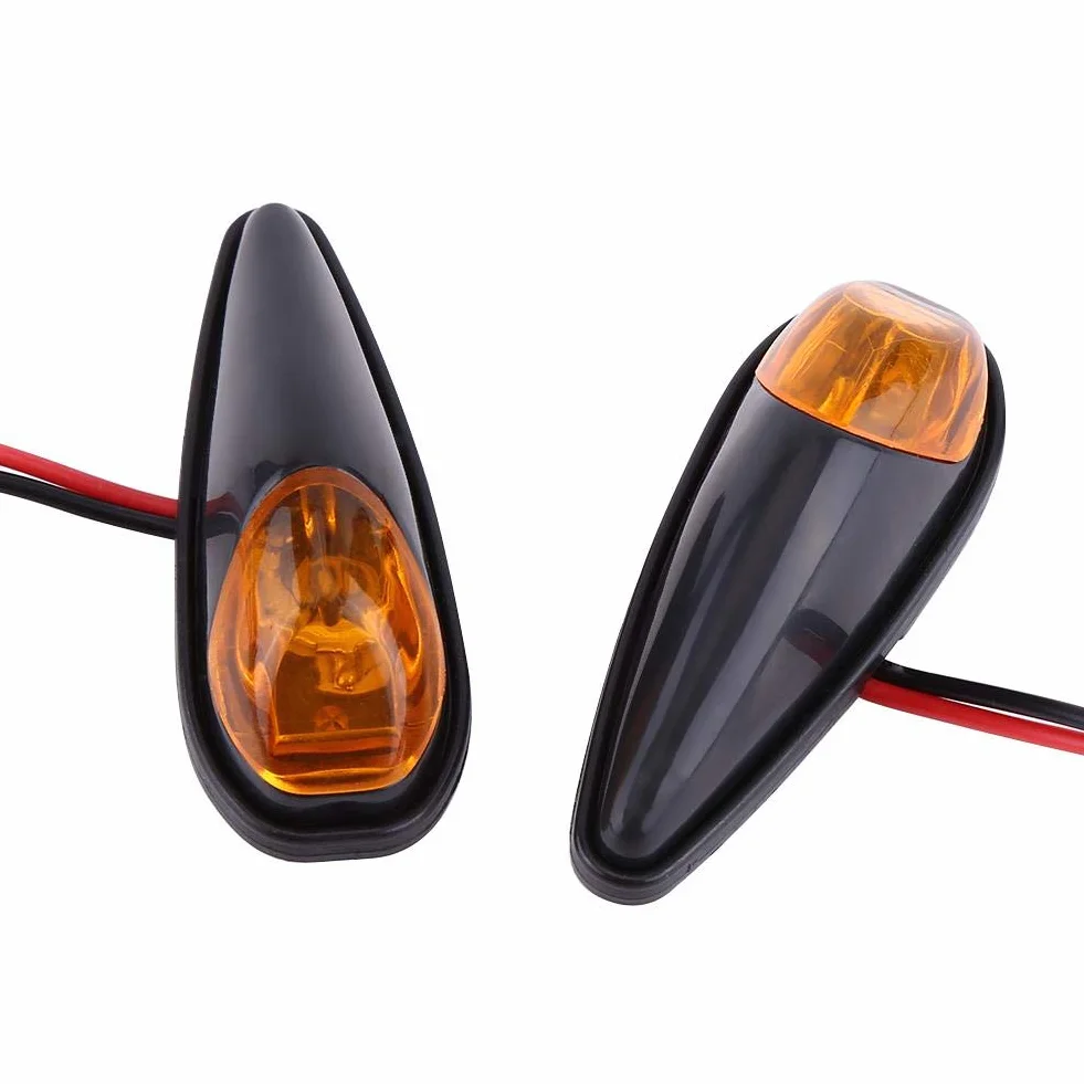 KIMISS Kierunkowskazy LED motocykl podtynkowy montaż 2 szt. bursztyn