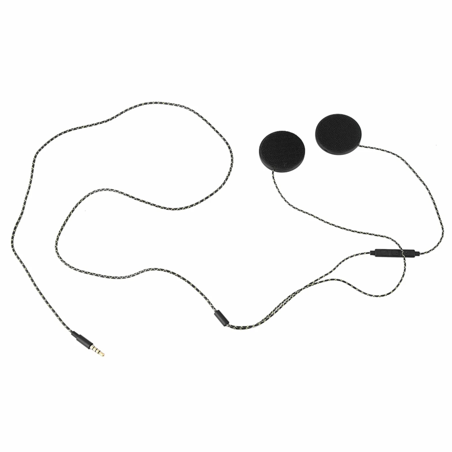 Ejoyous Głośnik kasku, gniazdo 3,5 mm, słuchawki do kasków motocyklowych, słuchawki z kablem, zestaw słuchawkowy, do komputerów z systemem iOS Android MP3