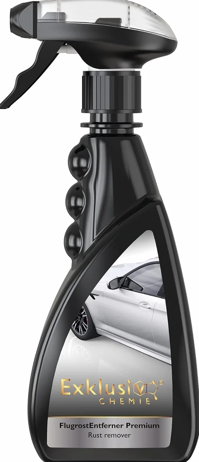 Exklusiv Chemie® Odrdzewiacz Samochodowy Premium 500ml | Środek do usuwania rdzy z lakieru samochodowego | Środek do czyszczenia samochodów usuwający rdzę nalotową, małe plamy rdzy i pył przemysłowy