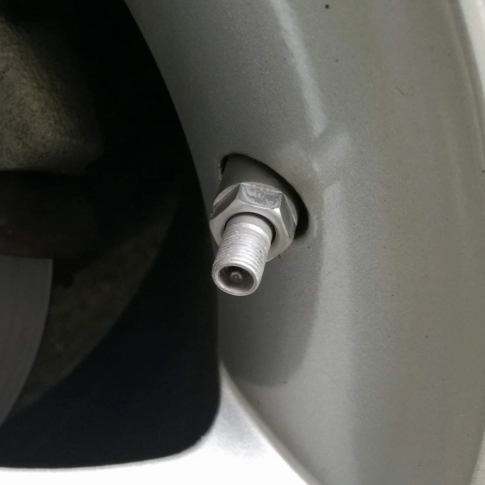 SENZEAL 5 szt. Silver Around Valve Caps Nakładki Przeciwpyłowe ze Stopu Aluminium Zielony