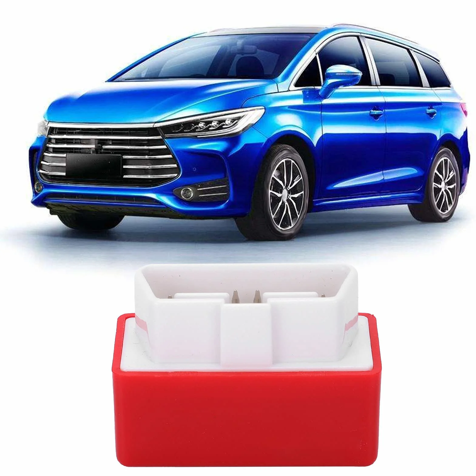 Tuning Chip Box, Wtyczka OBD2 Chip Tuning Box ECU Oszczędzaj Energię Ekonomiczne Akcesoria Samochodowe dla Red