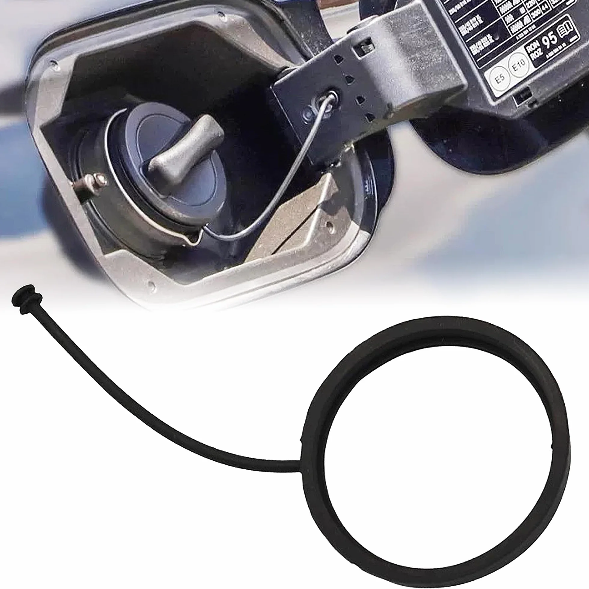 Taśma mocująca do Mercedes Benz akcesoria OE A2214700605 pokrywa zbiornika paliwa, linia korka wlewu paliwa, gumowa taśma do pokrywy wlewu paliwa z W203 W169 W171 W172 W204 X204 W211 W212 W220 W221