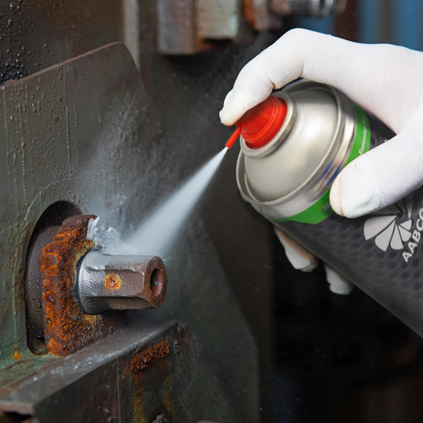 AABCOOLING Rust Off Ice 1x 500ml - Szybki odrdzewiacz z efektem zamrażania -40°C, Usuwa rdzę, Luzuje zapieczone śruby i nakrętki, Inhibitor rdzy, Neutralizator rdzy, Środek antykorozyjny w spray-u