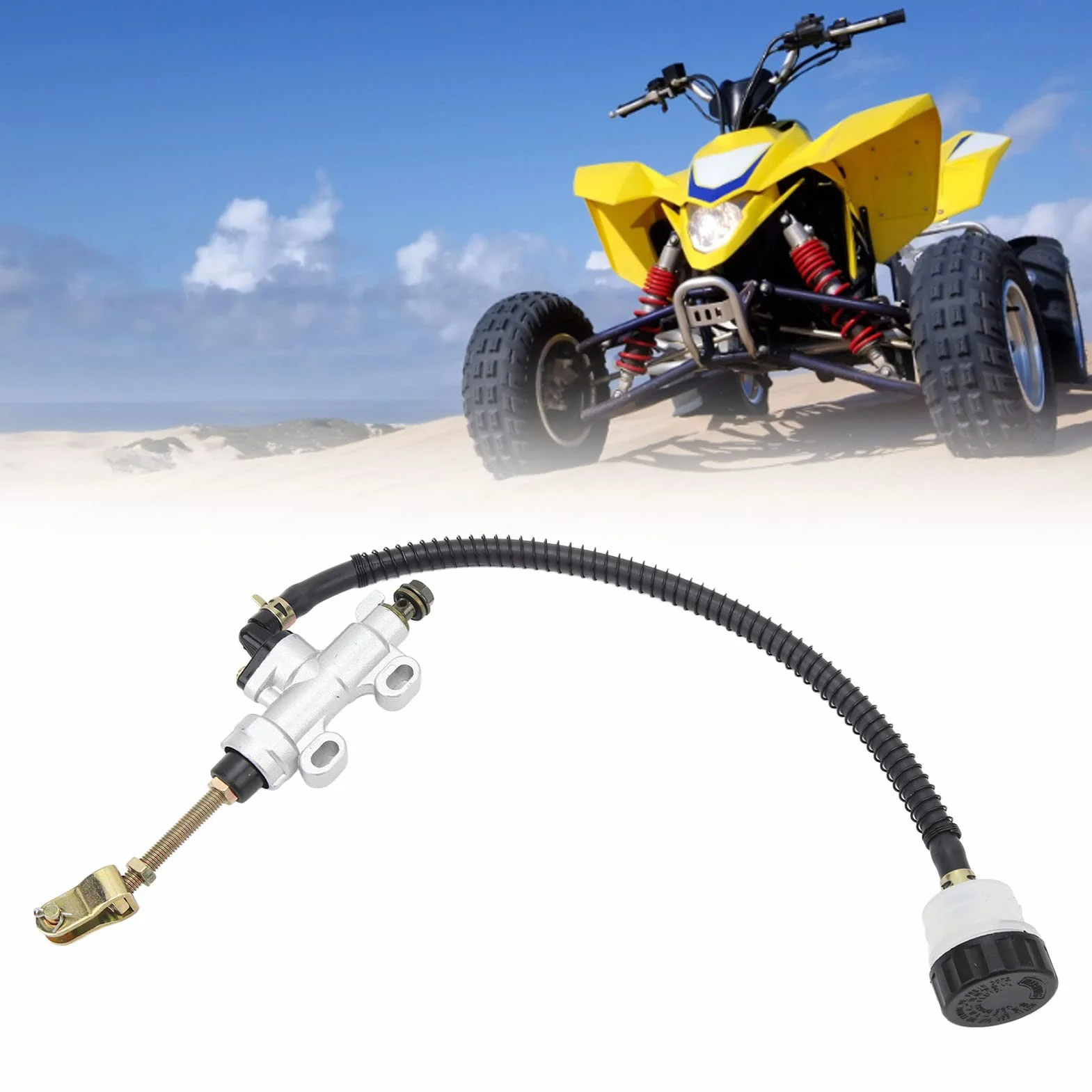 Pompa Hamulcowa Uniwersalny Hamulca Tylnego Motocykla Pompa Hamulca z Zbiornikiem dla ATV Quad Dirt Bike