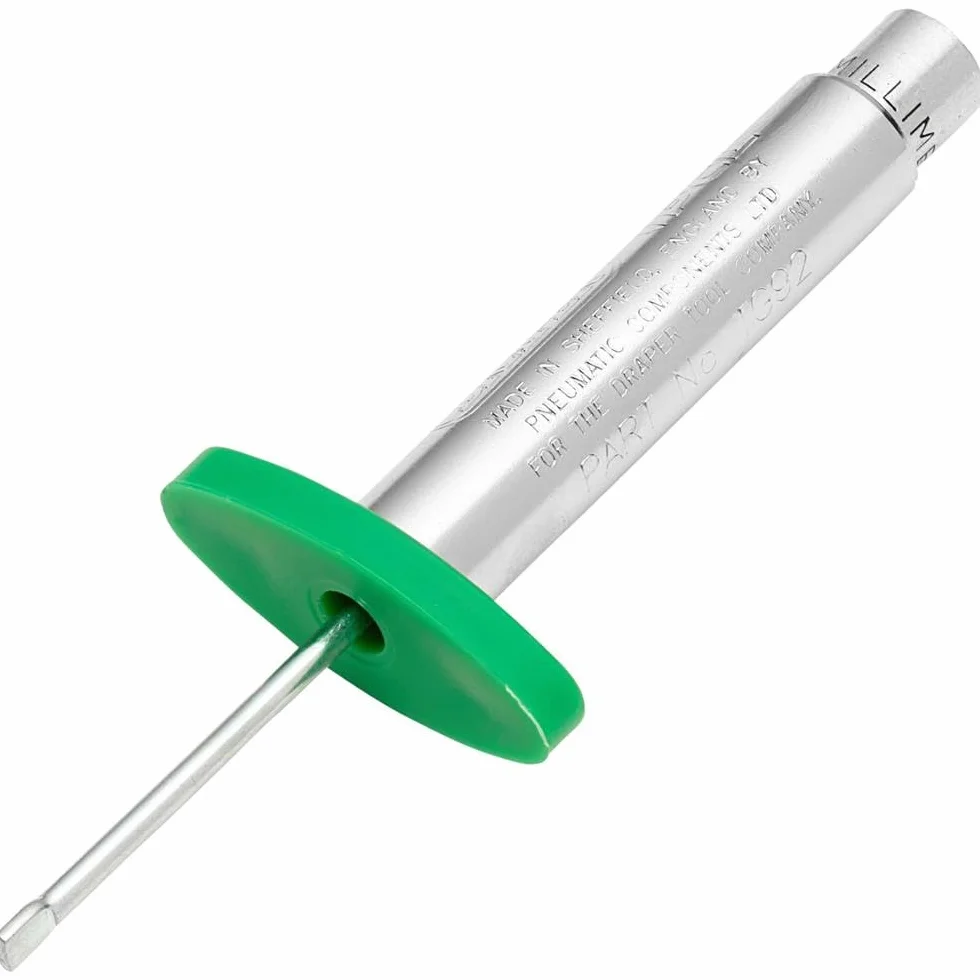 Draper 27298 miernik głębokości bieżnika opon, 1 mm-26 mm, niebieski