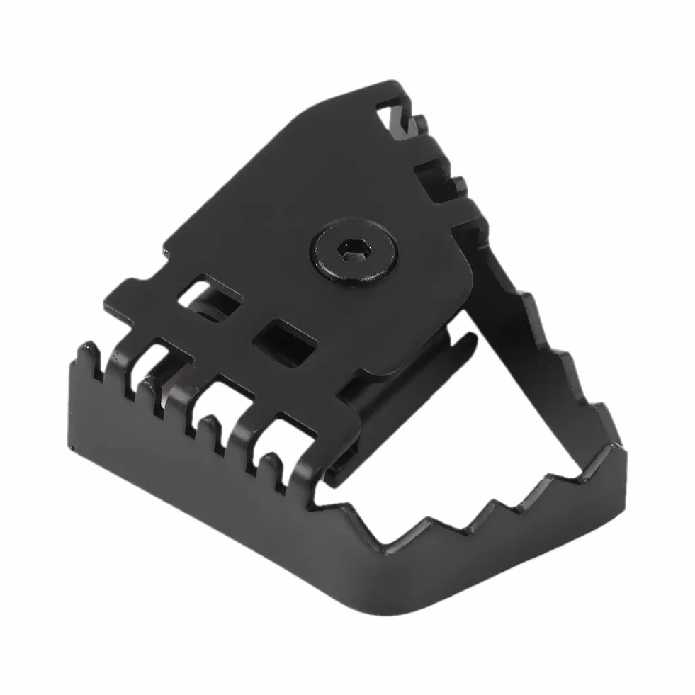 Tylny pedał hamulca nożnego motocykla Powiększ przedłużenie przedłużacza ze stali nierdzewnej dla F800GS F700GS F650GS (czarny, galwanizacja) (czarny)