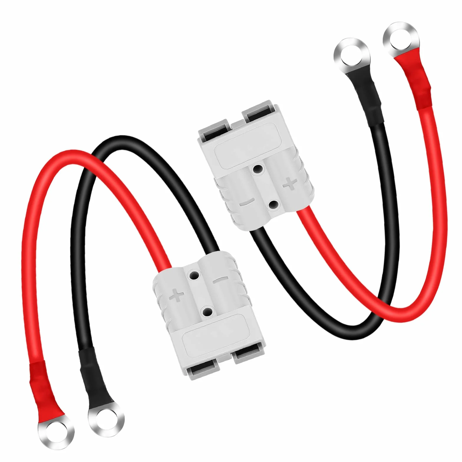 Kabel połączeniowy 50 A 600 V 10 AWG 20 cm O-ring do Anderson wózków widłowych