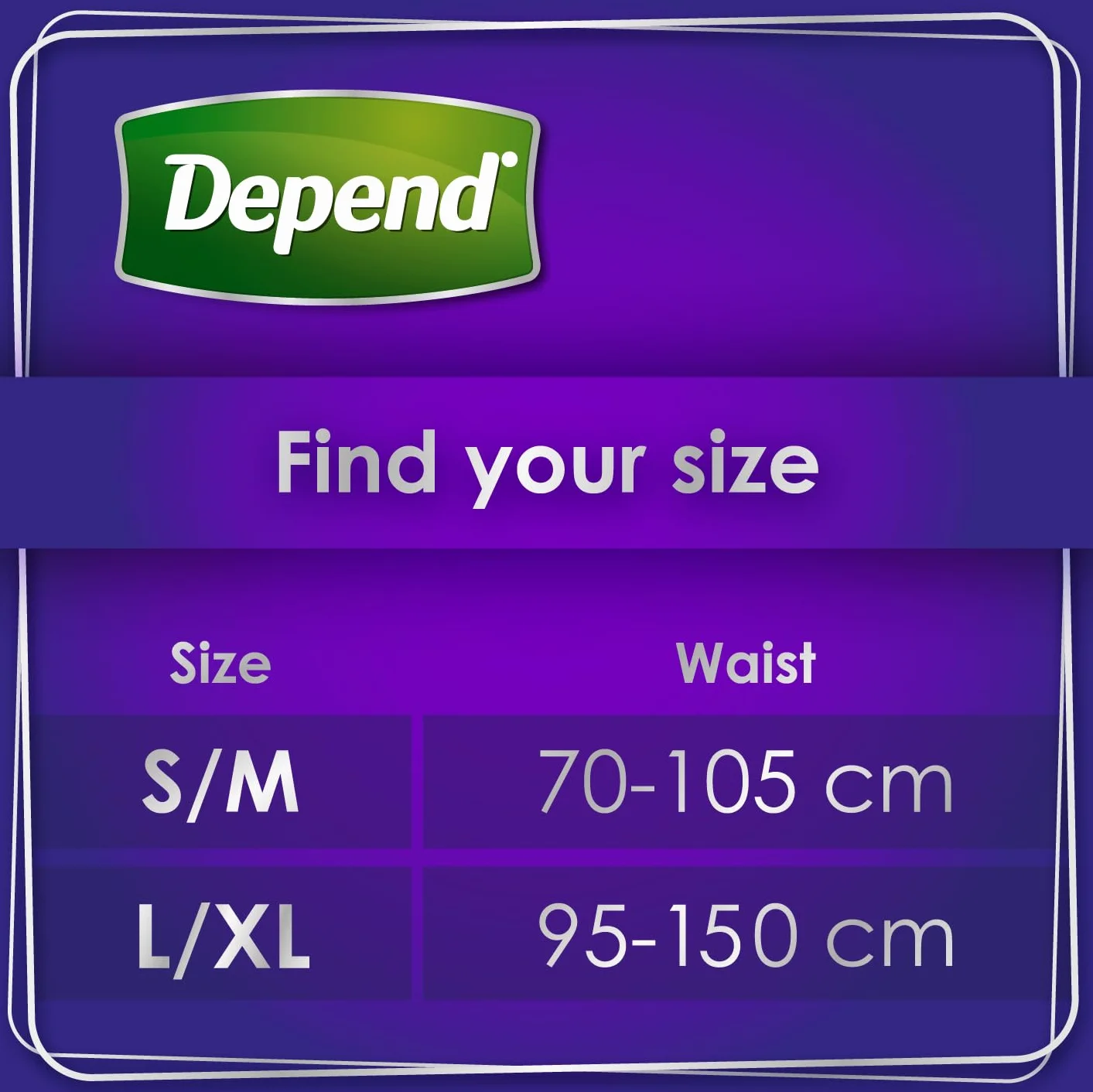 Depend Comfort Protect Bielizna na Nietrzymanie Moczu, S/M