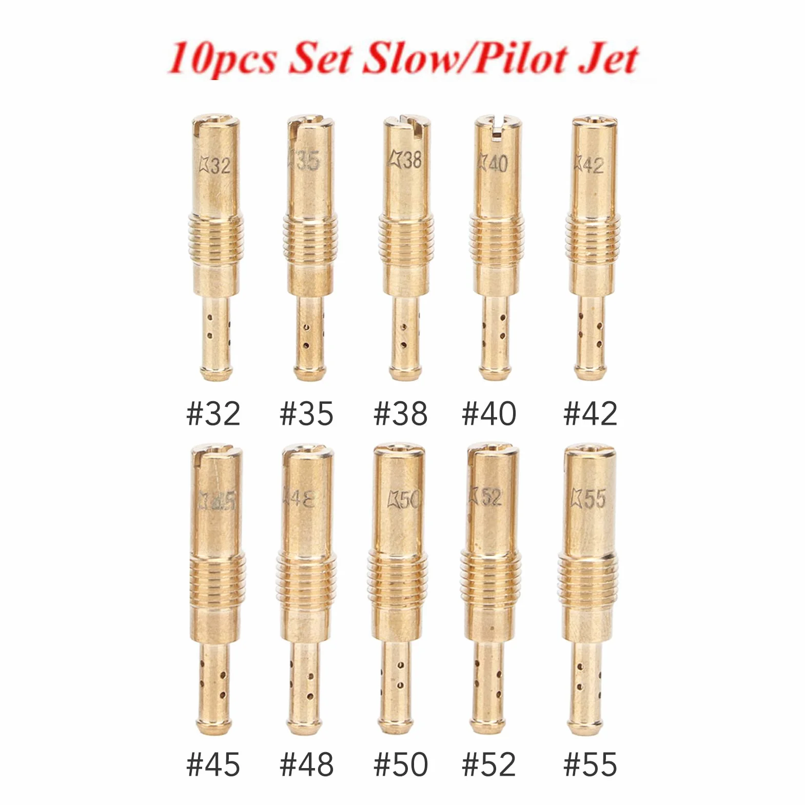 20 szt. Zestaw Głównych Dysz Gaźnika Motocyklowego Pilot Slow Jets dla PWK CVK PE Carb