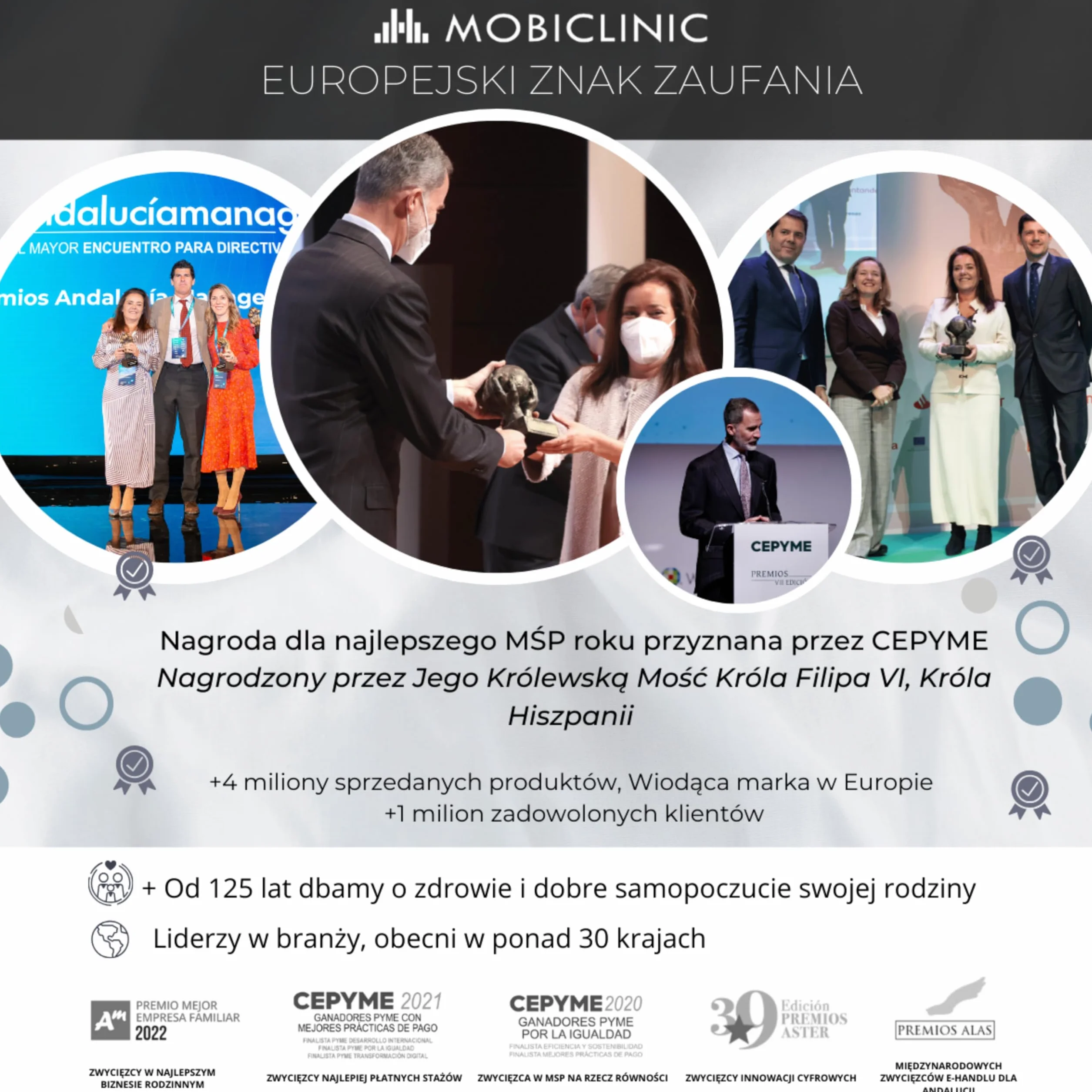 Mobiclinic Rollator Składany Regulowany 4 Koła Niebieski
