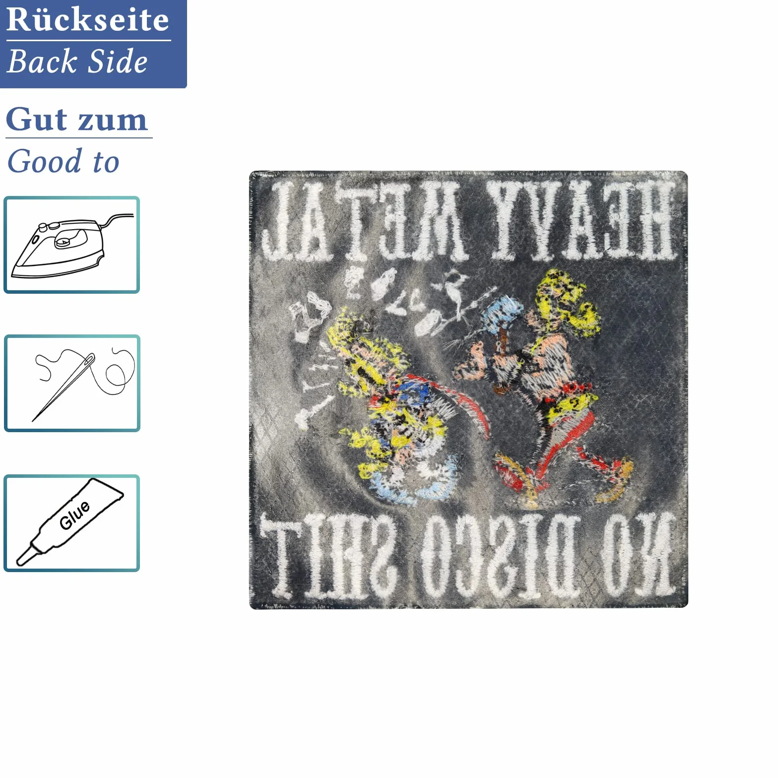 Naszywka odznaka Patch Asterix Comic Heavy Metal Rockn Roll