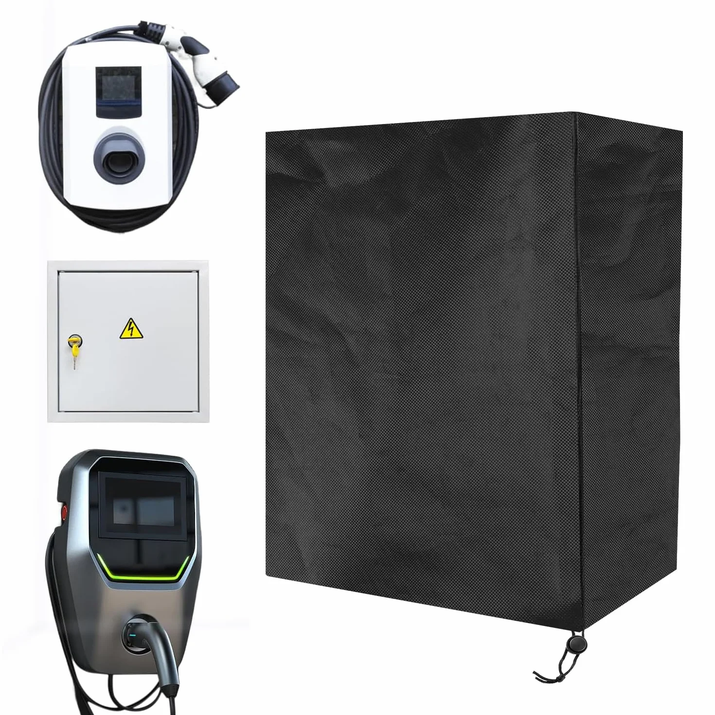 Ochrona przed warunkami atmosferycznymi Dach dla stacji 40 x 32 x 20 cm Montaż na ścianie Ochrona przed warunkami atmosferycznymi na zewnątrz dla solarnej stacji pyłoszczelność i odporność na deszcz